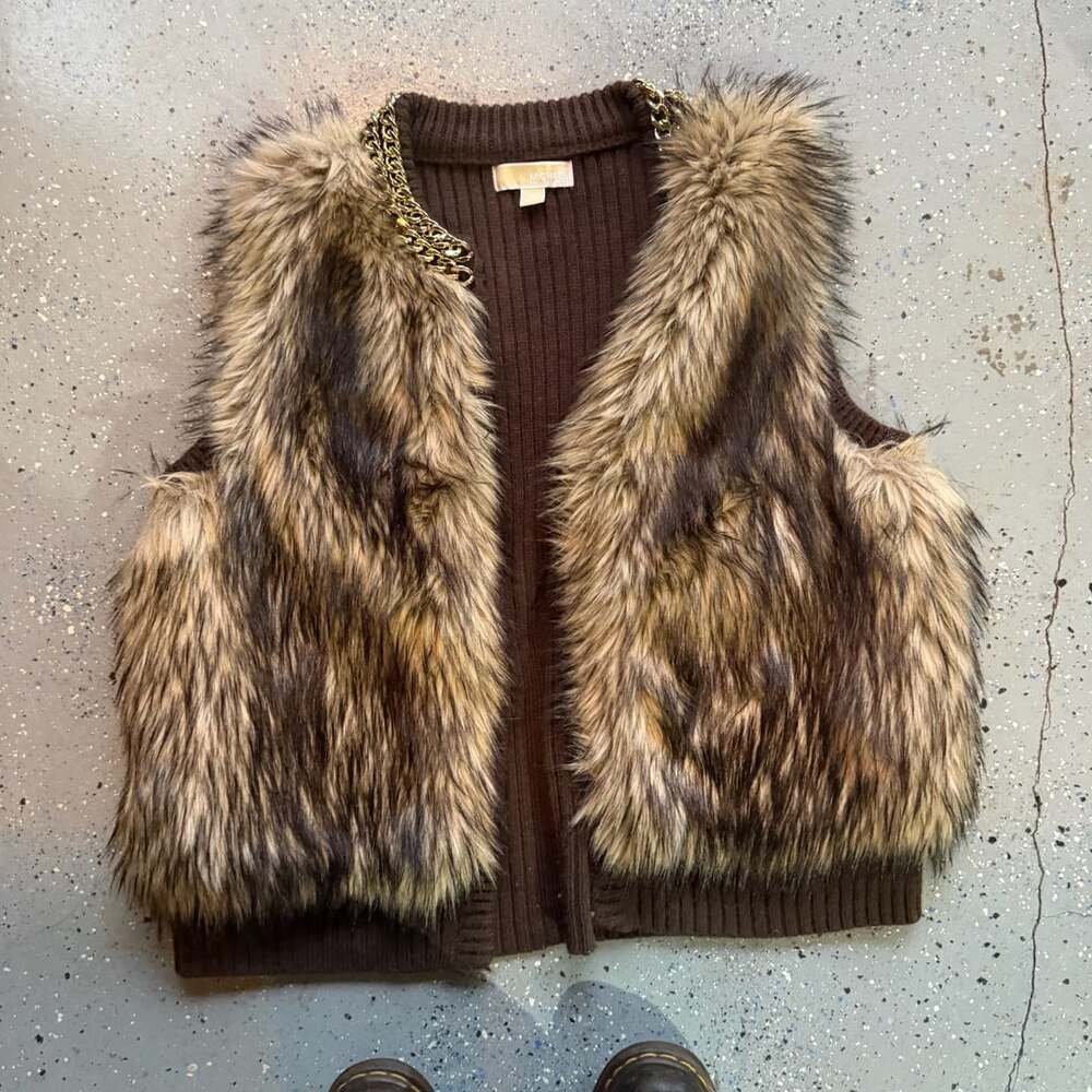 MICHAEL Michael Kors Faux Fur Vest Jacket - Picture 7 of 7